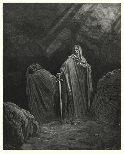 ミルトンズパラダイスロストのためのギュスターヴドールのイラスト、ブックX、610行目 作： Gustave Dore